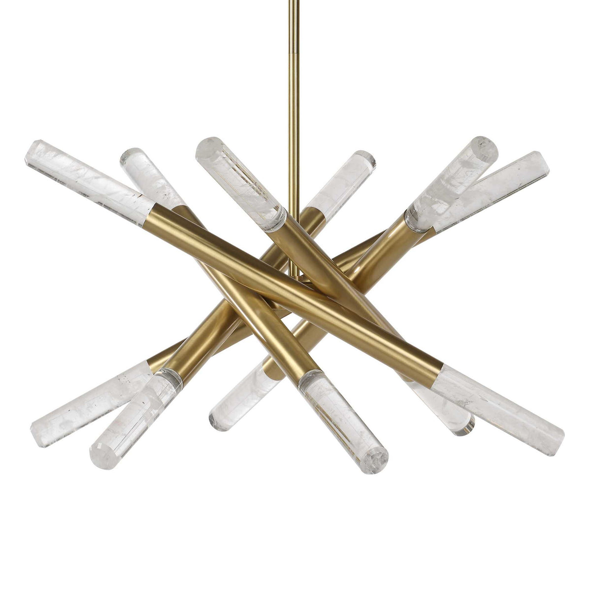 Scepter - 12 Light LED Pendant - Brass