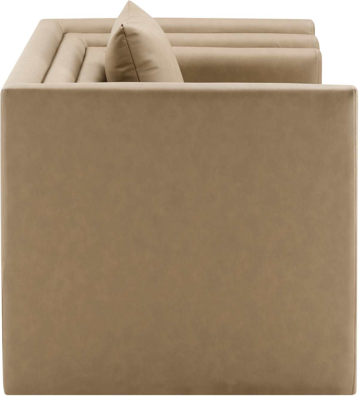 Everett - Vegan Leather Upholstered Chair - Tan