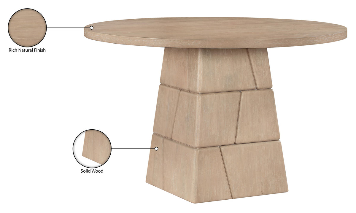 Tavio - 48" Oak Veneer And Solid Wood Dining Table
