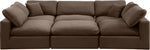 Comfy - 6 Piece Velvet Sectional