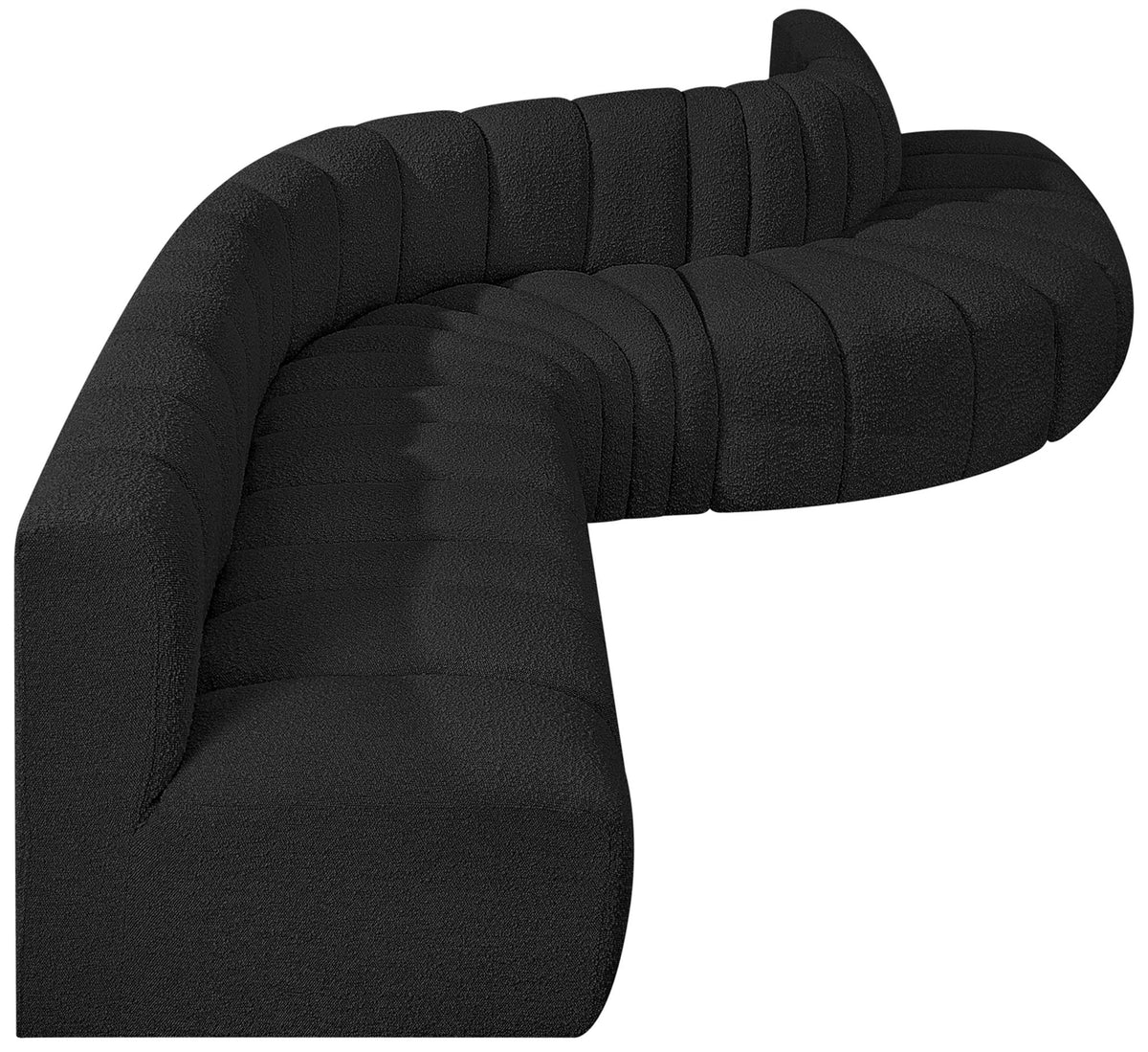 Arc - Boucle Fabric 7 Piece Modular Sofa