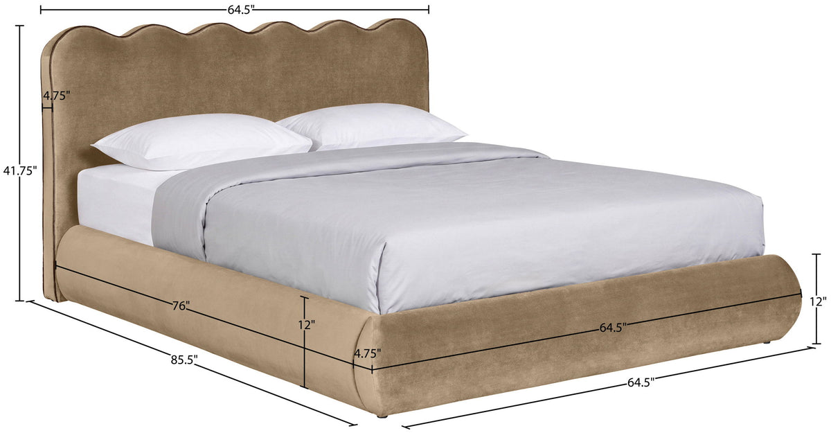 Tempo - Velvet Upholstered Bed