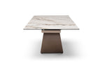9305 - Dining Table - White / Dark Brown