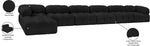 Ames - 7 Piece Boucle Fabric Modular L-Shaped Sectional