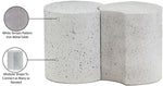 Dimple - 2 Piece Modular End Table - Terazzo Finish