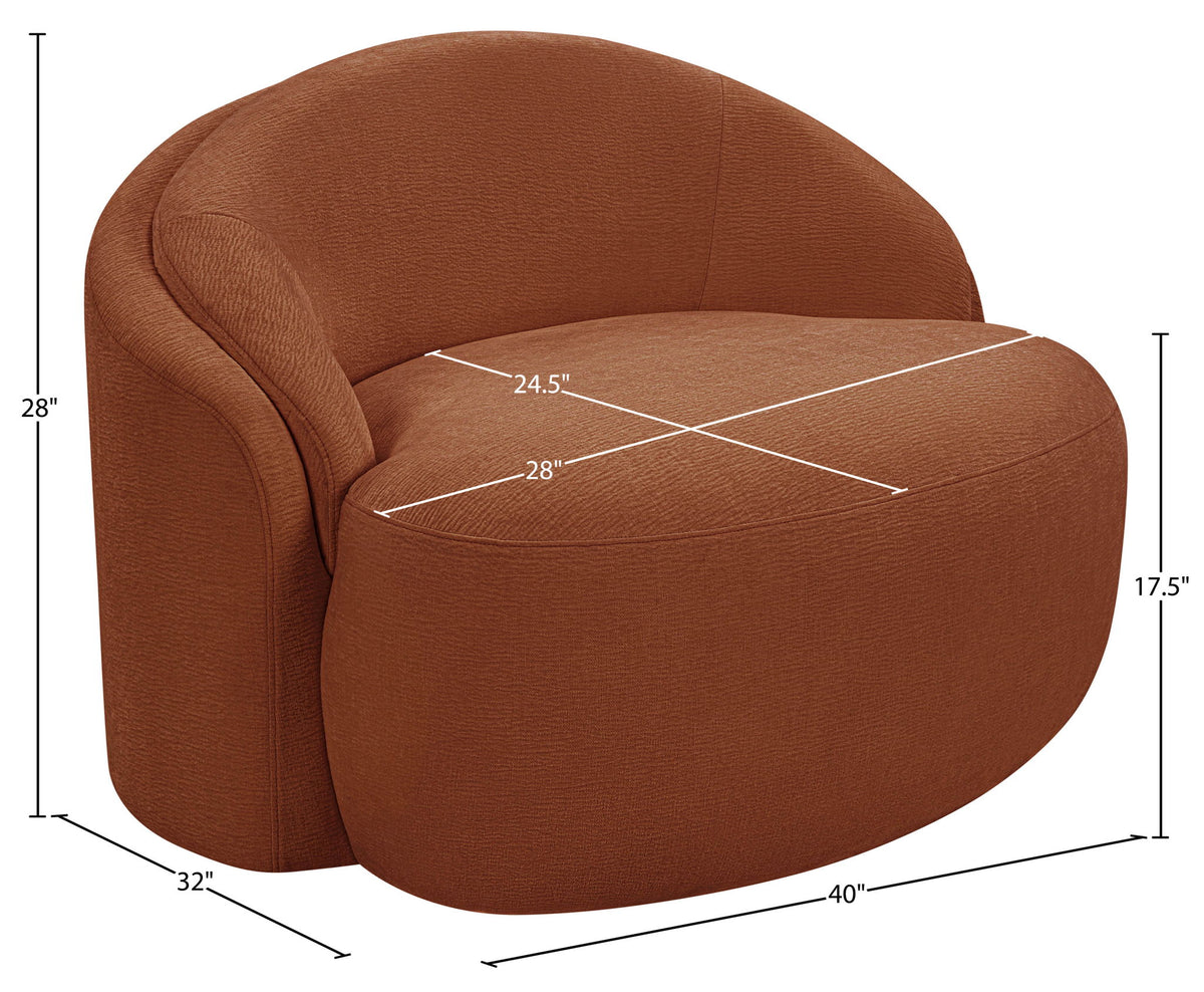 Caspian - Chenille Fabric Upholstered Chair