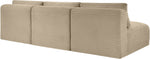 Shaggy - Fabric 3 Seat Modular Armless Sofa