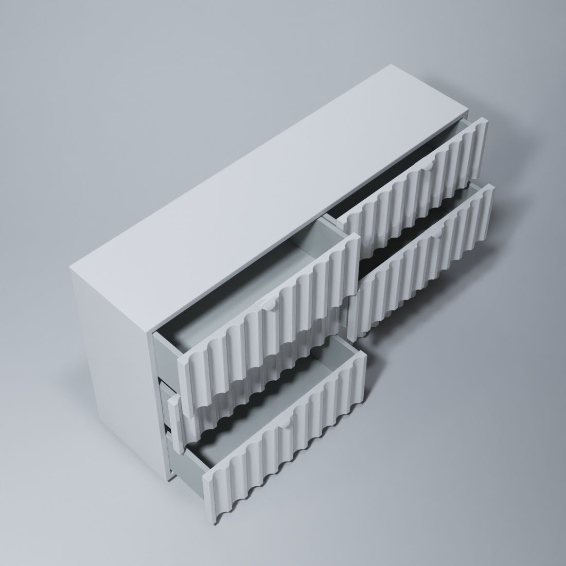 Orion - Double Dresser - White
