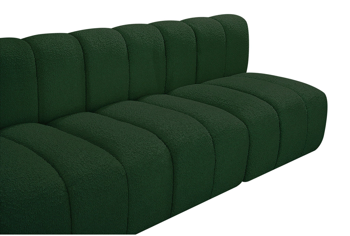 Arc - Boucle Fabric 8 Piece Curved Modular Sofa