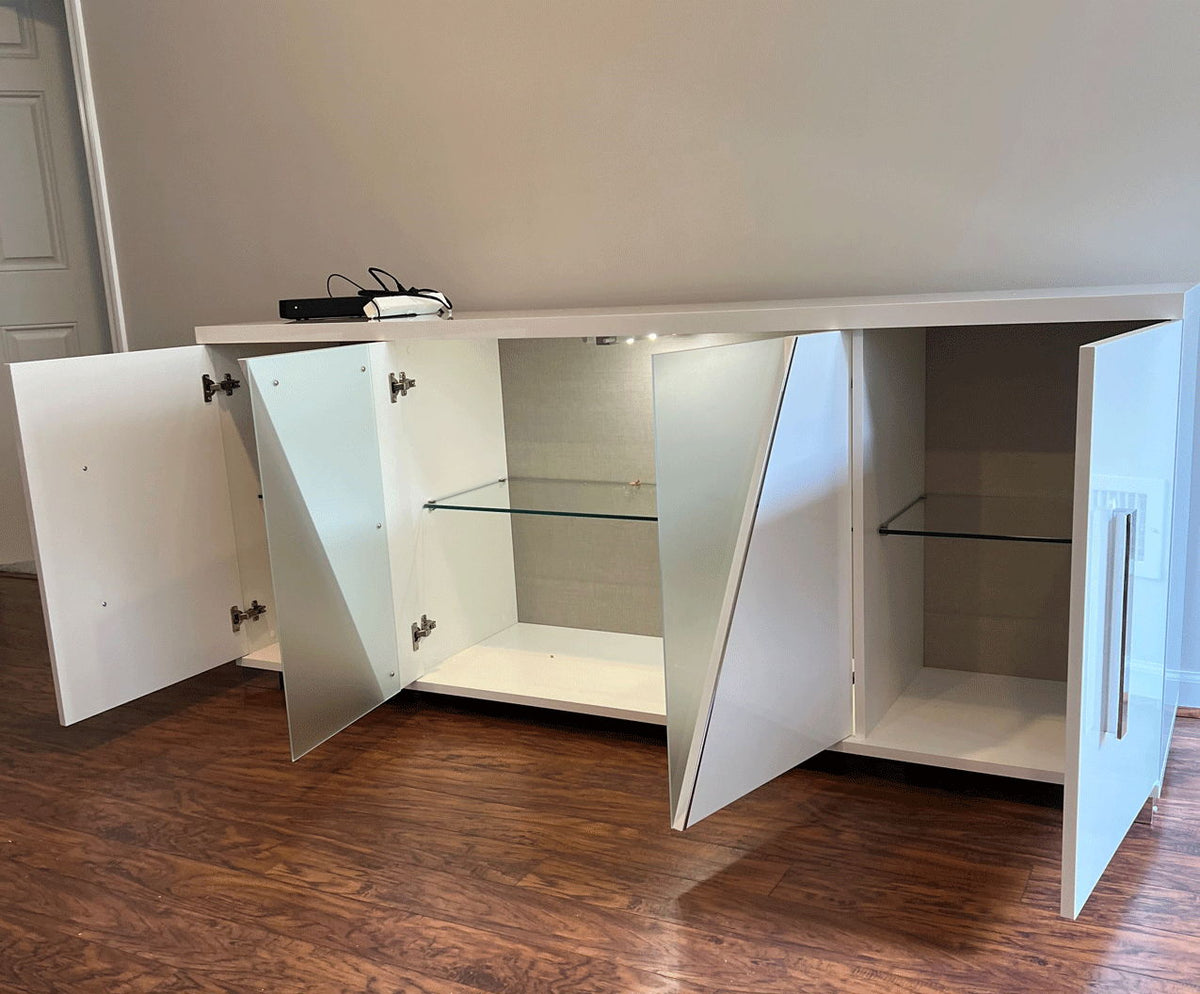 Lisa - 4 Door Buffet - White