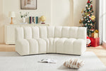 Arc - Velvet 3 Piece Modular Corner Sofa