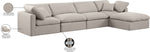 Indulge - Linen 5 Piece Modular Sectional With Chaise