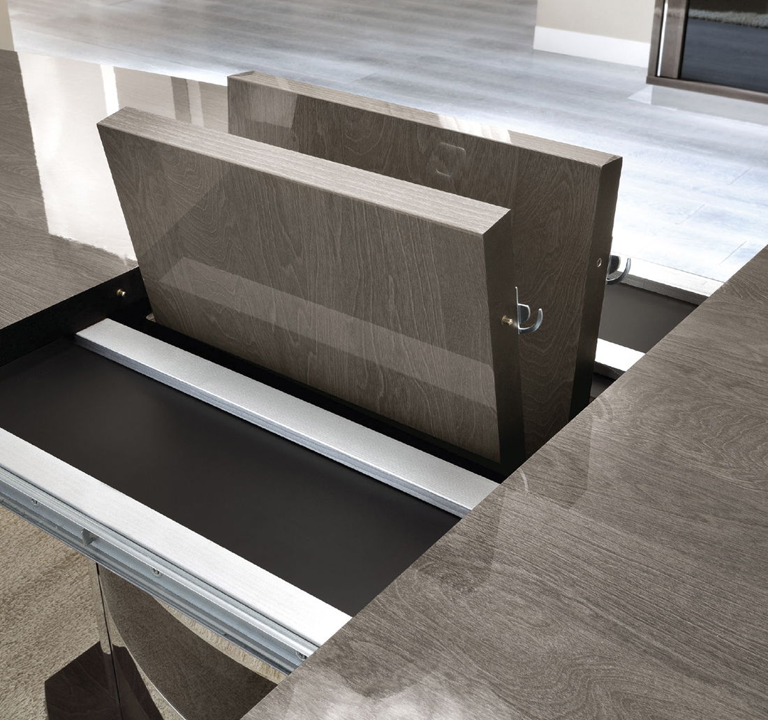 Platinum - Slim Dining Table - Silver Birch