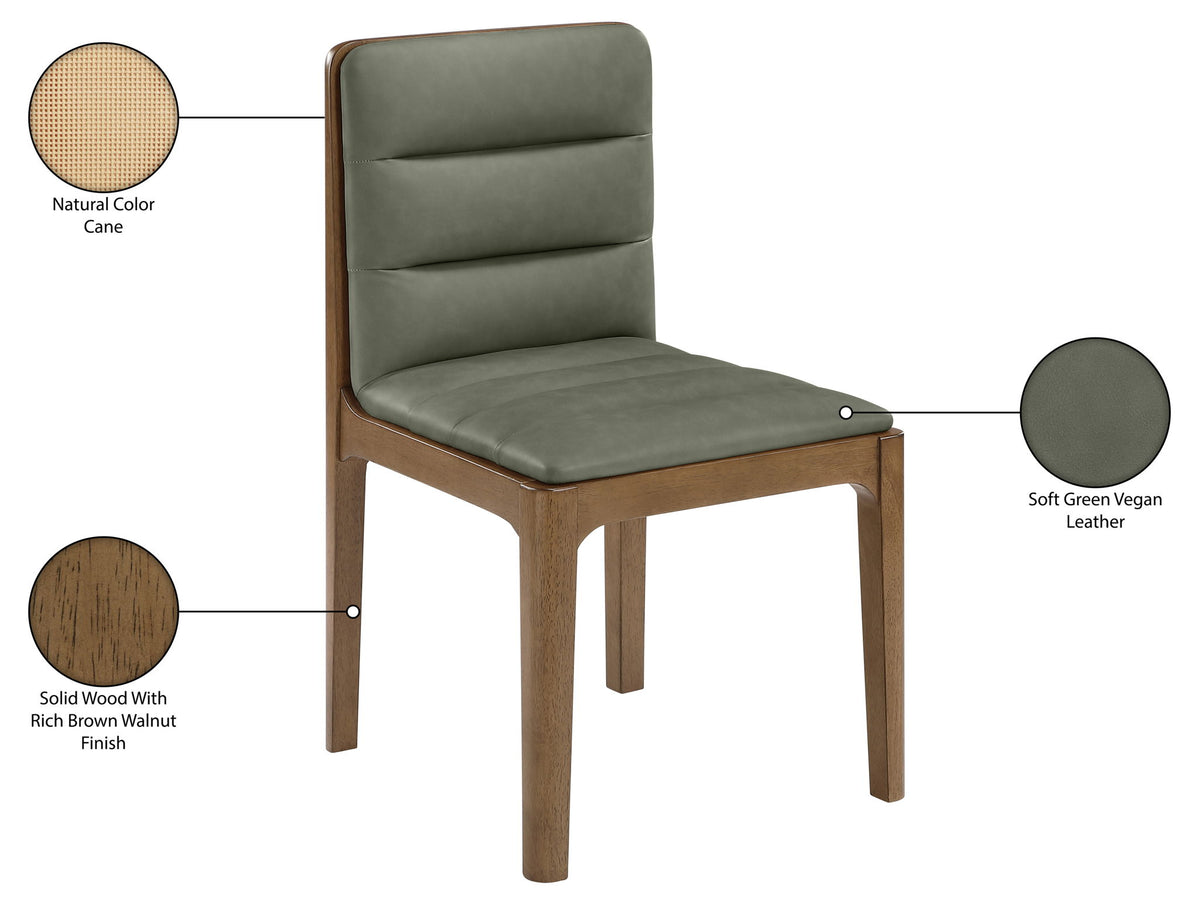 Ellis - Vegan Leather Upholstered Dining Chair (Set of 2) - Brown Base