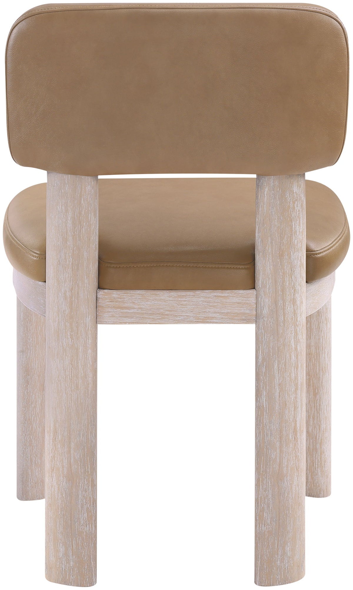 Paloma - Vegan Leather Upholstered Dining Chair (Set of 2) - Tan / Rich Natural