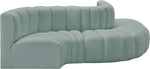 Arc - Faux Leather 5 Piece Modular Sofa