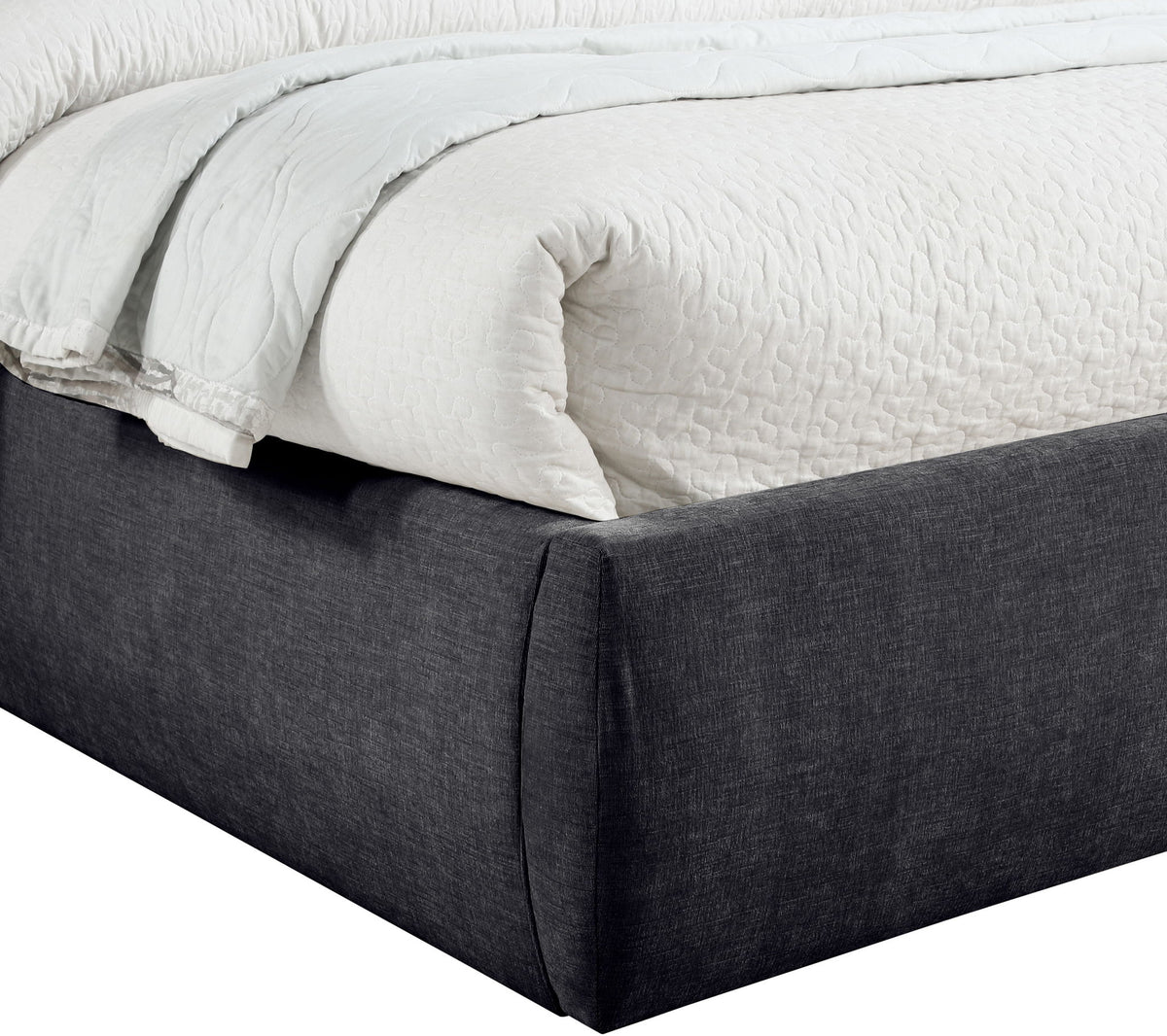 Adam - Chenille Fabric Bed With 52" Headboard