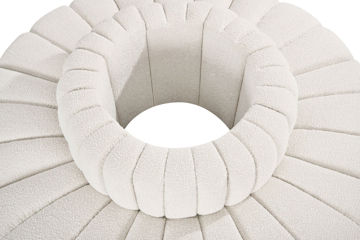 Arc - Boucle Fabric 8 Piece Round Modular Sofa