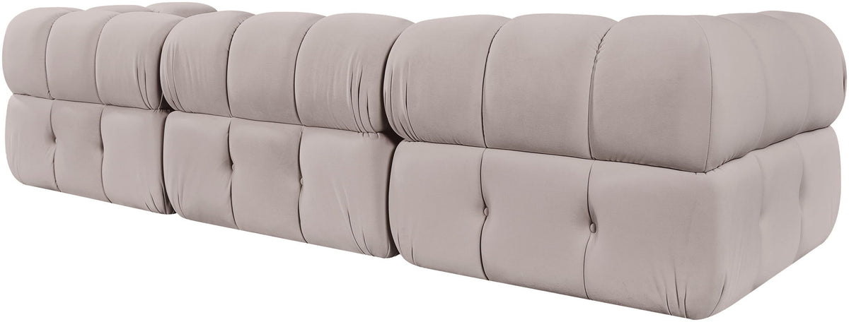 Orin - Velvet Performance Fabric Upholstered 3 Piece Modular Sofa
