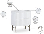 Modernist - Bathroom Vanity With Chrome Legs