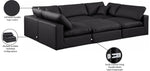 Comfy - 6 Piece Faux Leather Sectional