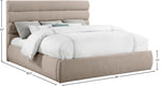 Adam - Linen Fabric Bed With 52" Headboard