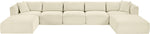 Shaggy - 7 Piece Modular Sectional With 2 Ottomans