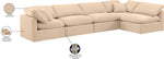 Indulge - Velvet 5 Piece Modular Sectional