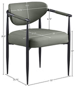 Virella - faux Leather Upholstered Dining Chair (Set of 2) - Black Base