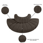 Arc - Boucle Fabric 4 Piece Modular Sofa