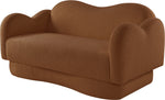 Bloom - Teddy Fabric Loveseat - Saddle