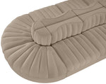 Rummi - Oval Velvet Performance Fabric Upholstered 8 Piece Modular Sectional