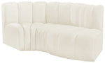 Arc - Velvet 3 Piece Modular L-Shaped Sofa