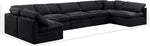 Indulge - Velvet 7 Piece Modular U-Shaped Sectional