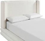 Chandra - Linen Textured Fabric Upholstered Bed