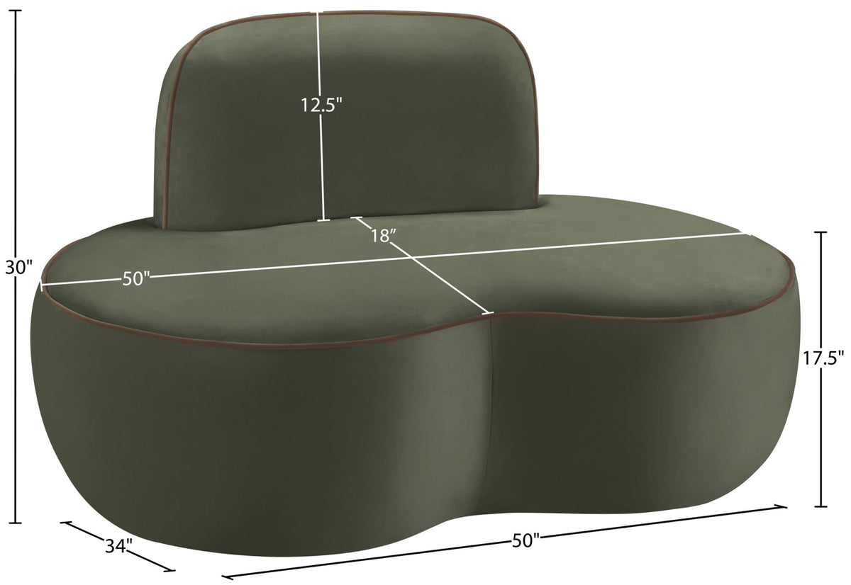 Swerve - Velvet Upholstered Chair