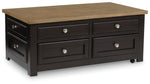 Drazmine - Lift Top Cocktail Table - Brown