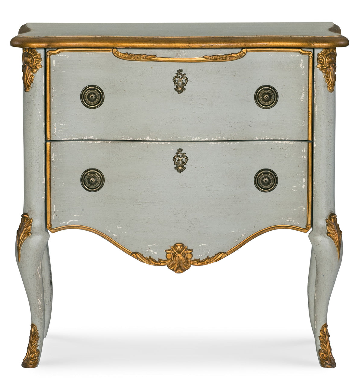Home Accent - French 2-Drawer Chest - Silver