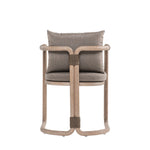 Baja - Outdoor Armchair With Cushion - Brown Eucalyptus / Brown