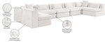 Stellar - 7 Piece Chenille Fabric Upholstered Modular Sectional