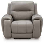 Real Moments - Power Recliner With Audio Seating - Ash