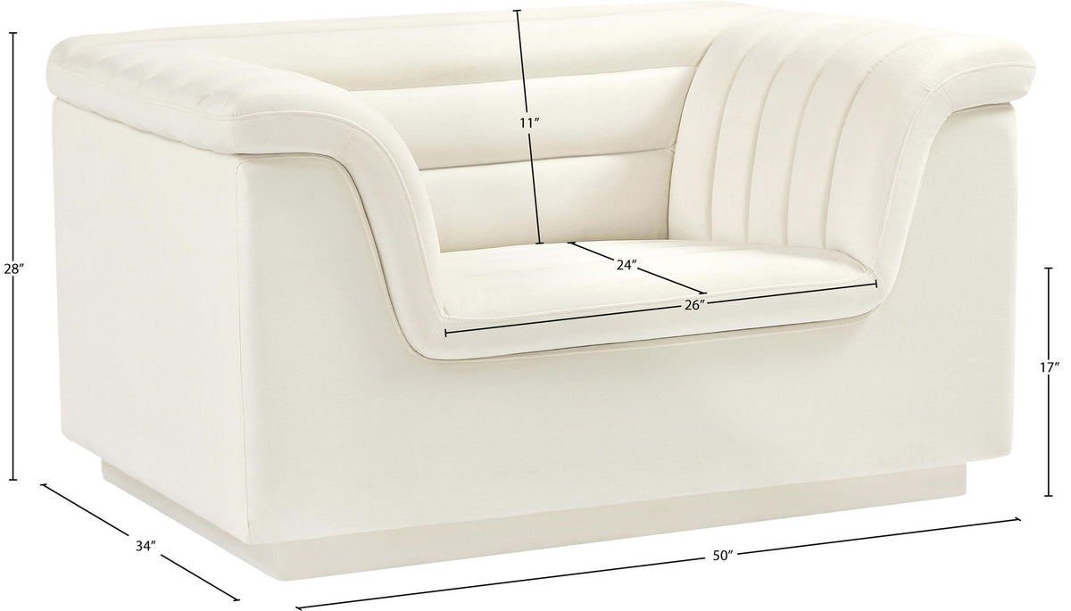 Cascade - Velvet Chair