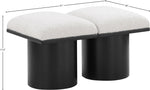 Pavilion - 2 Piece Modular Bench With Black Base
