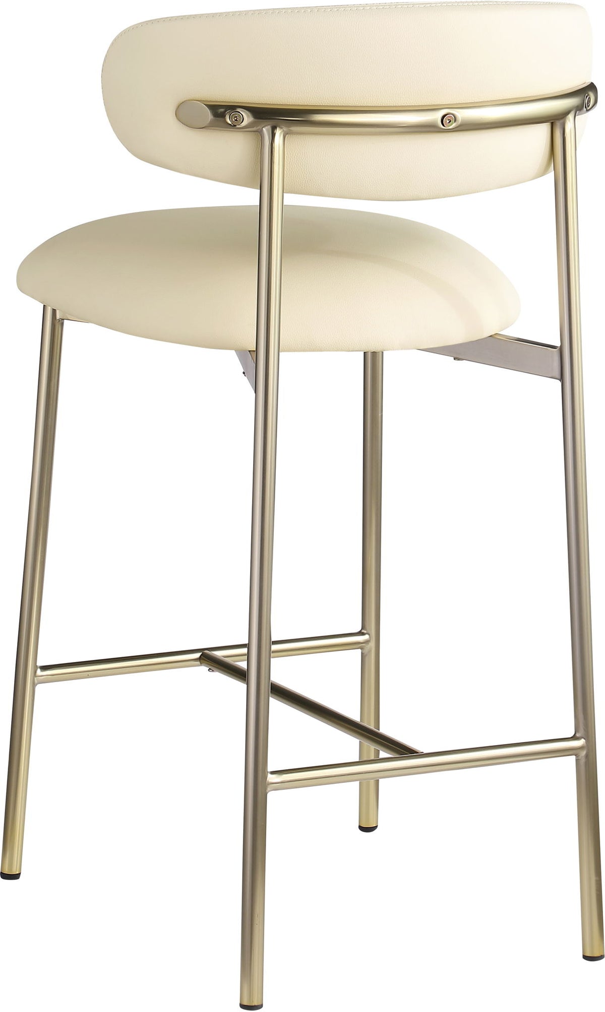 Lupita - Counter Stool With Brushed Gold Frame (Set of 2)