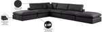 Comfy - 6 Piece Faux Leather Modular Sectional