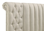 Sonya 4-piece Upholstered Eastern King Bedroom Set Ivory