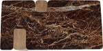 Ravenna - Marble/Stone Coffee Table - Burgundy