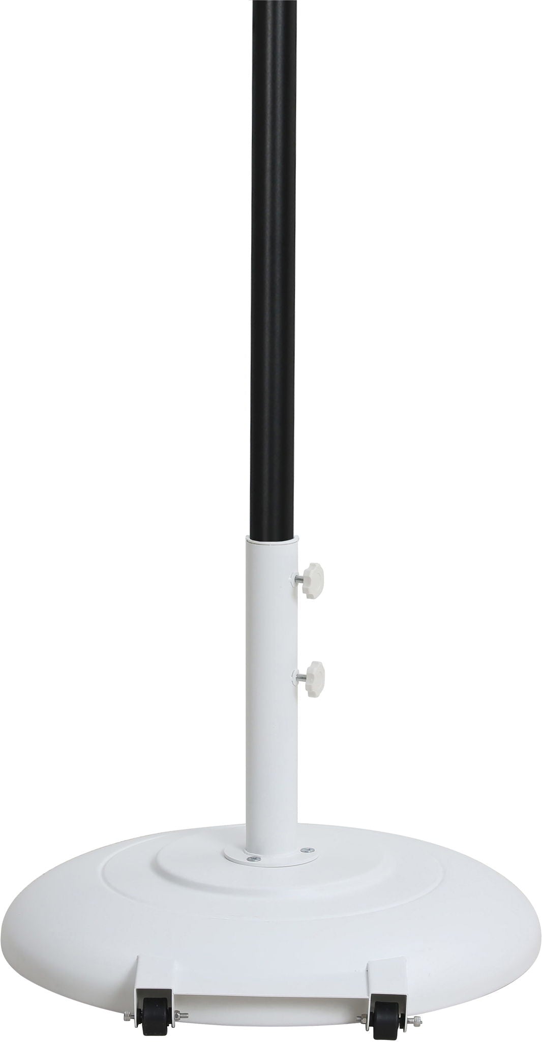 Fiji - Aluminum Patio Umbrella With Round White And Black Base