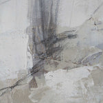 Still Crossing - Abstract Painting - Black / Brown / Gray / White