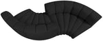 Arc - Boucle Fabric 4 Piece Curved Modular Sofa